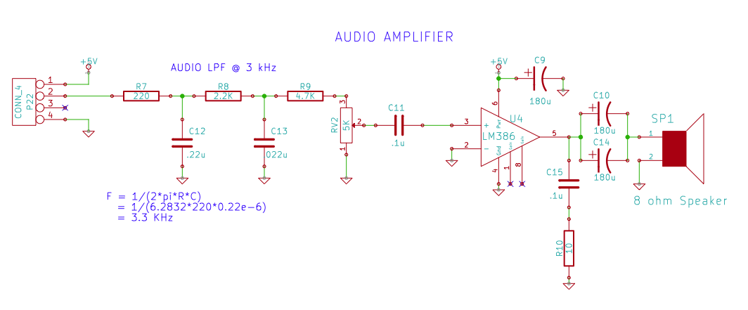 Audio Amplifier Schematic